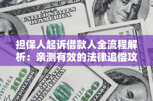 济南担保人起诉借款人全流程解析：亲测有效的法律追偿攻略