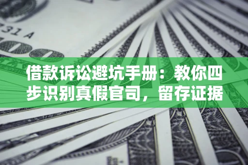 济南借款诉讼避坑手册：教你四步识别真假官司，留存证据不踩雷