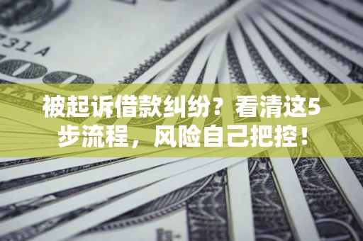 济南被起诉借款纠纷？看清这5步流程，风险自己把控！